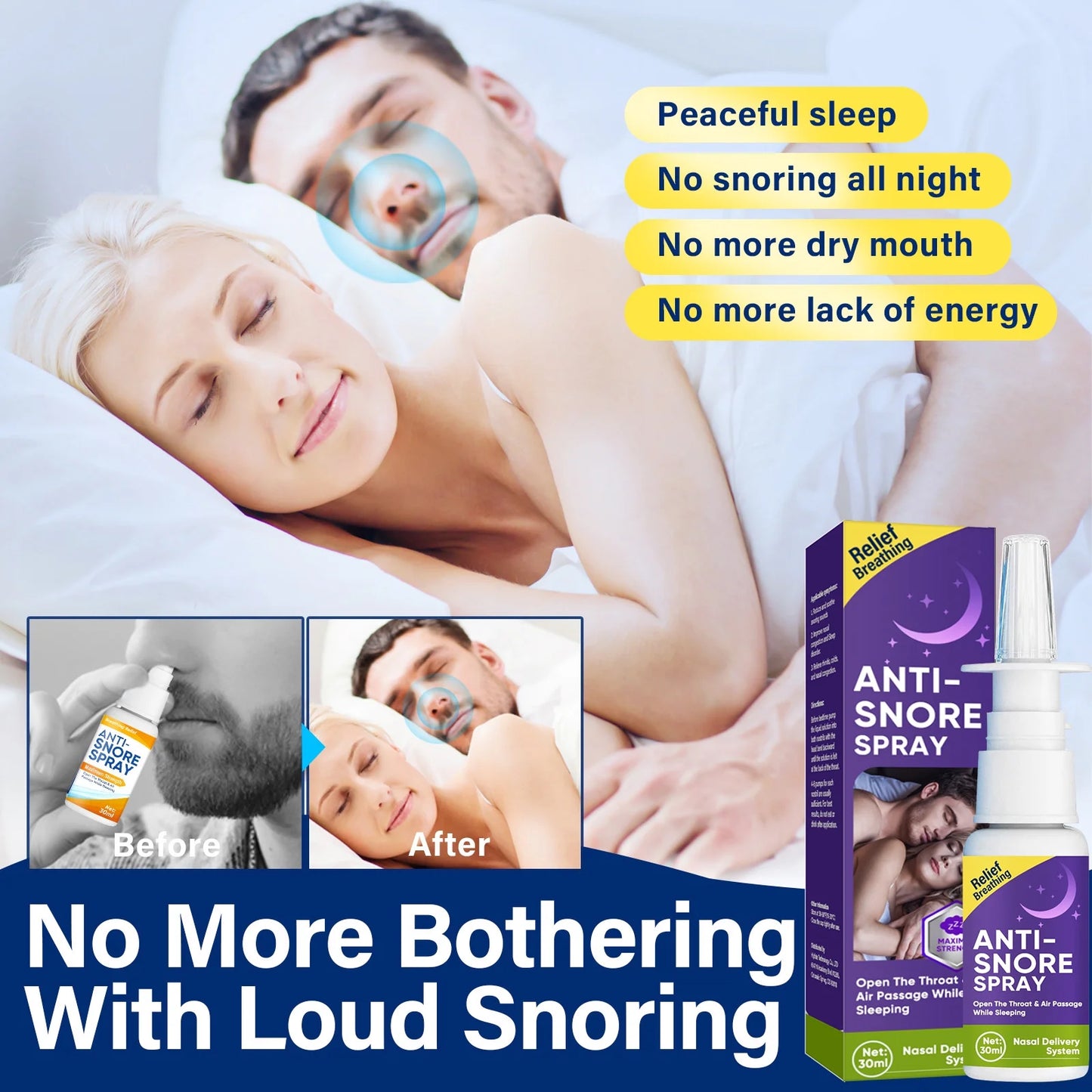 Anoring Solution, anti Snoring Advice, anti Snoring Spray, Snore Stopper, Effective Snoring Solution