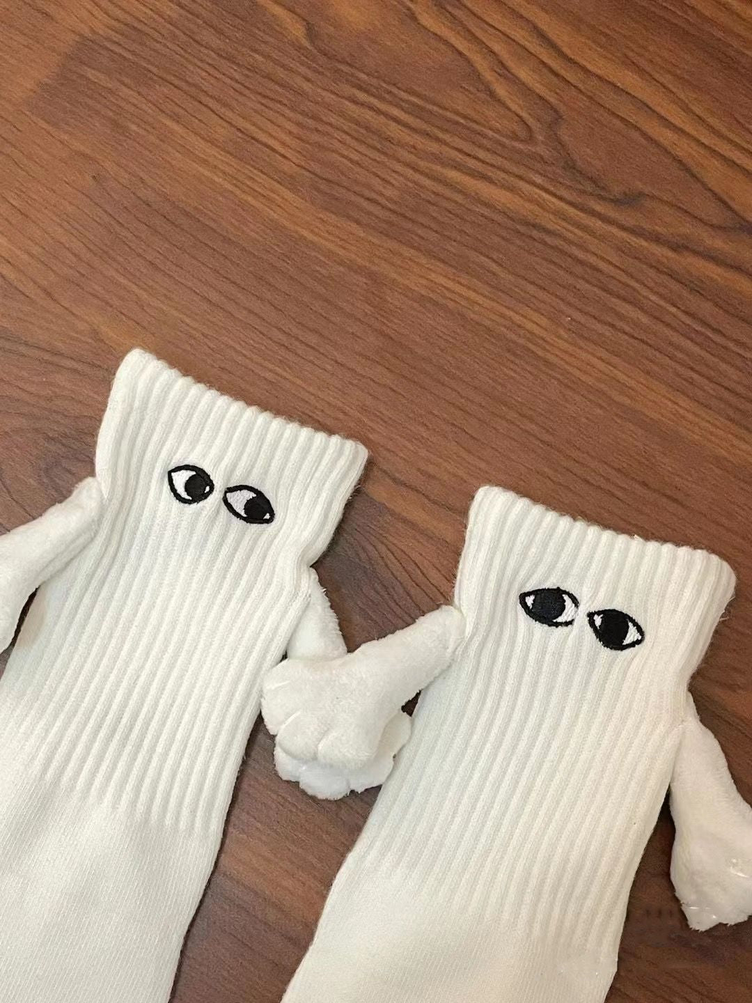 Magnetic Suction Hand in Hand Couple Socks Cartoon Lovely Breathable Comfortable Socks for Women Holding Hands Sock