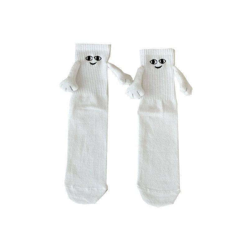 Magnetic Suction Hand in Hand Couple Socks Cartoon Lovely Breathable Comfortable Socks for Women Holding Hands Sock