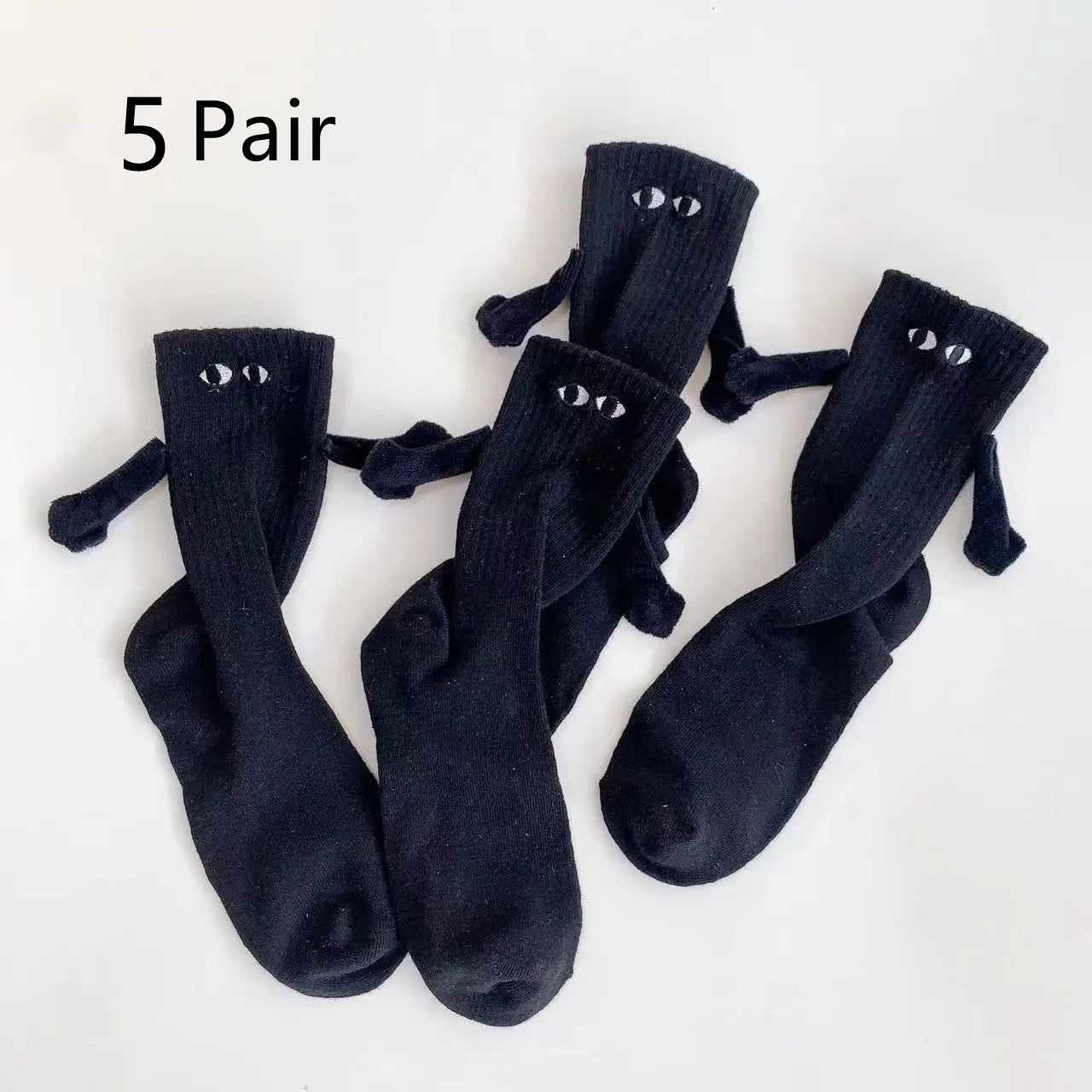 Magnetic Suction Hand in Hand Couple Socks Cartoon Lovely Breathable Comfortable Socks for Women Holding Hands Sock