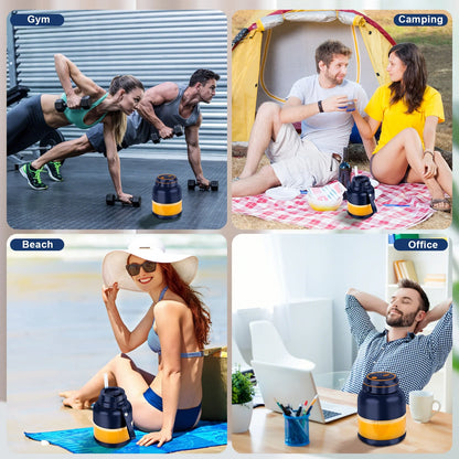 Electric Juicer Cup Portable Mixer Juice Extractor Sport Water Bottle-Blue